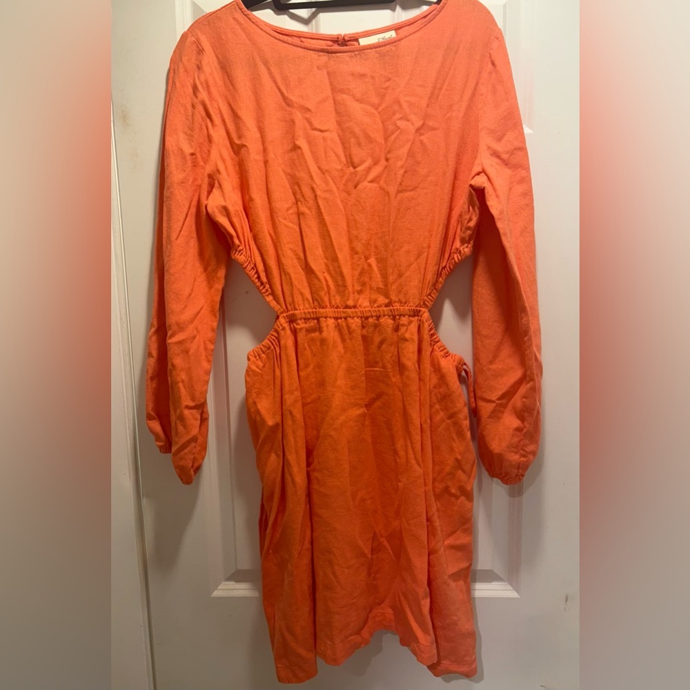 Universal Thread Long Sleeve Orange Dress